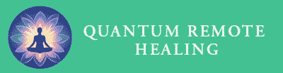 Quantum Remote Healing Logo - Soothing Colors Symbolizing Distance Energy Healing